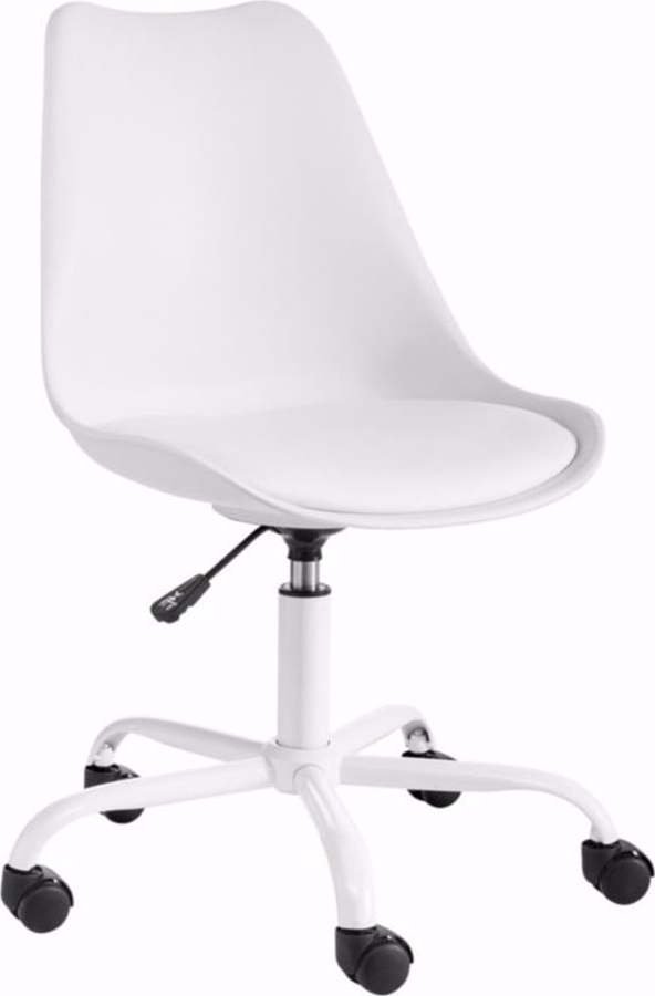 Bílá nastavitelná kancelářská židle Støraa