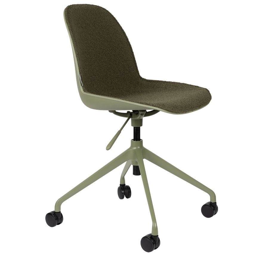 Zelená látková konferenční židle
