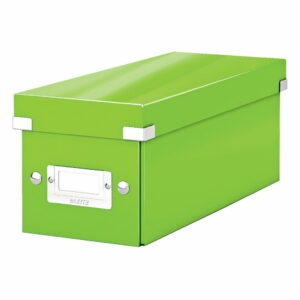 Zelená úložná krabice s víkem Leitz CD