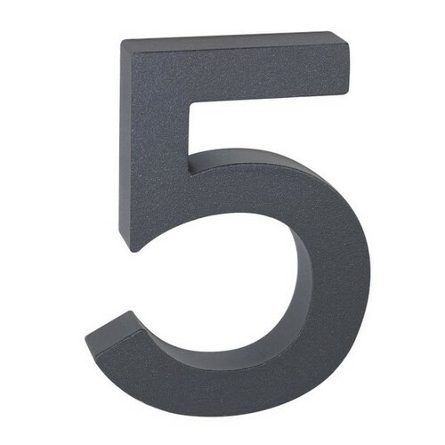 Hliníkové číslo 5 v „3D“ provedení se