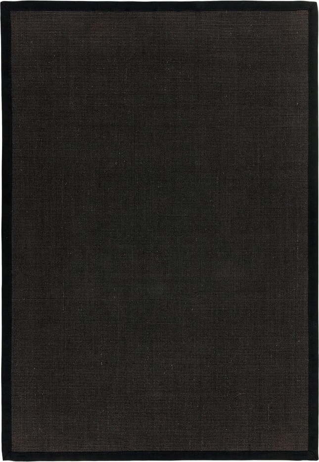 Černý koberec 300x200 cm Sisal