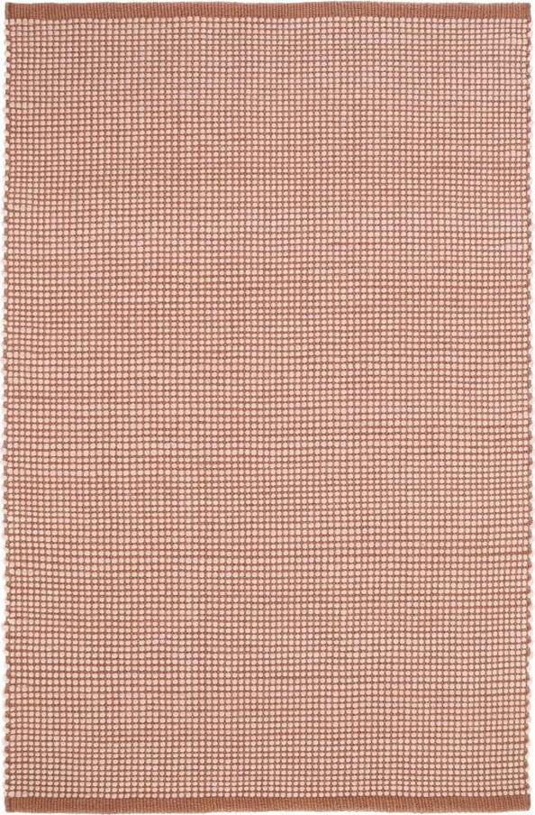 Červený koberec s podílem vlny 170x110