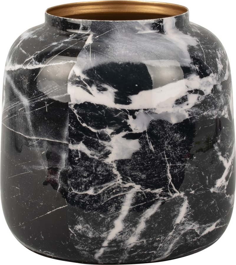 Černo-bílá železná váza PT LIVING