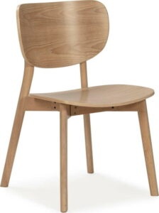 Přírodní dřevěná jídelní židle