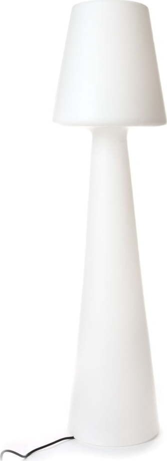 Bílá stojací lampa 165 cm