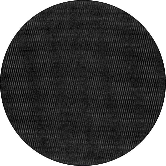 Černý kulatý koberec ø 160 cm