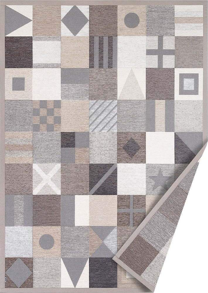 Hnědo-béžový dětský koberec 230x160 cm