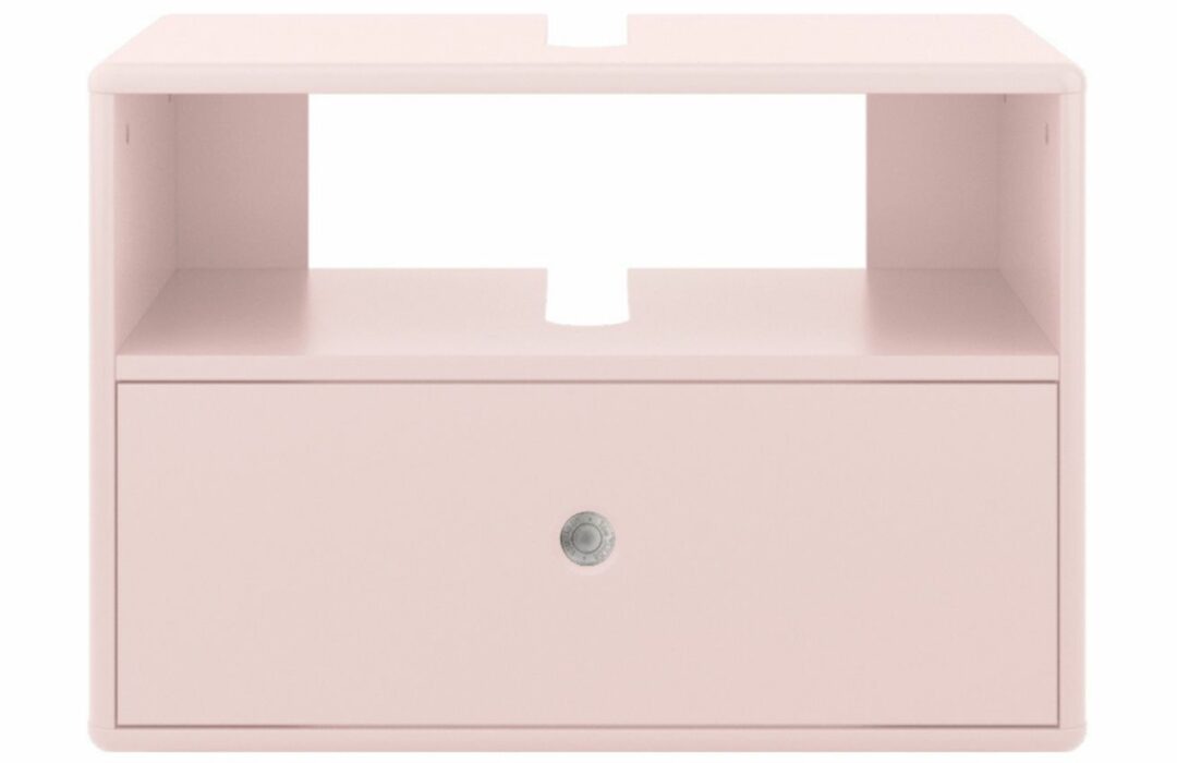 Růžová lakovaná skříňka pod umyvadlo Tom Tailor Color