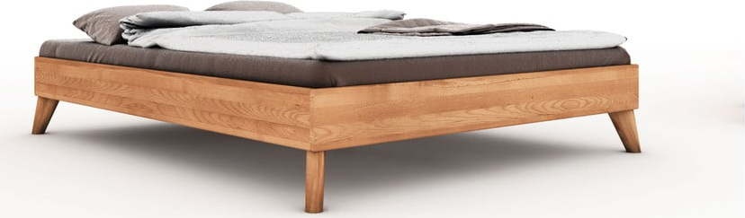 Dvoulůžková postel z bukového dřeva 200x200 cm