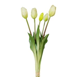 Umělý svazek Tulipánů bílá