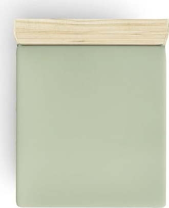 Zelené napínací bavlněné prostěradlo 140x190