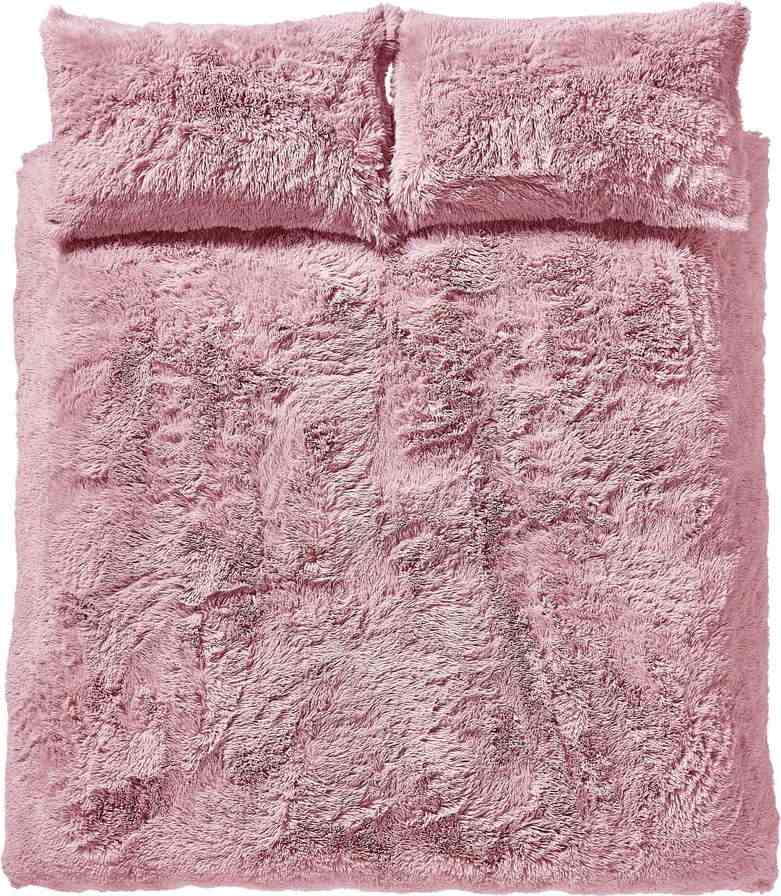 Růžové prodloužené povlečení na dvoulůžko 230x220 cm Cuddly