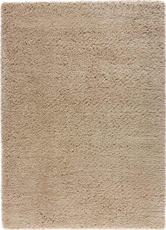 Béžový koberec 200x140 cm Shaggy