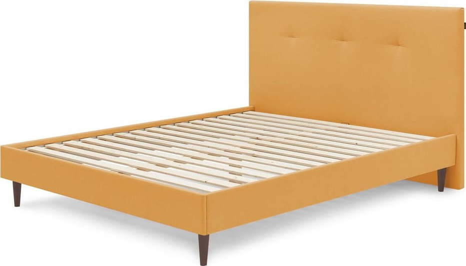 Čalouněná dvoulůžková postel s roštem 160x200 cm v