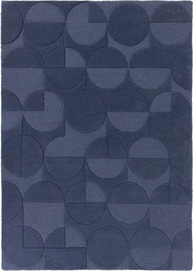 Modrý vlněný koberec Flair Rugs Gigi
