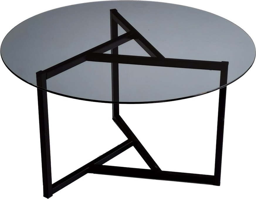 Černý kulatý konferenční stolek ø 75