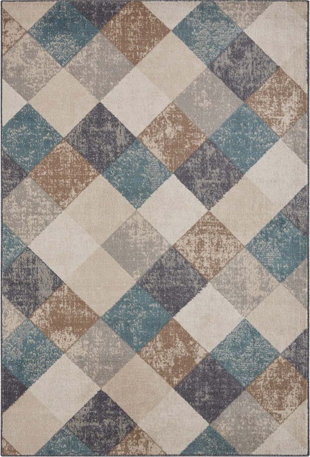 Modro-béžový koberec 120x80 cm Terrain