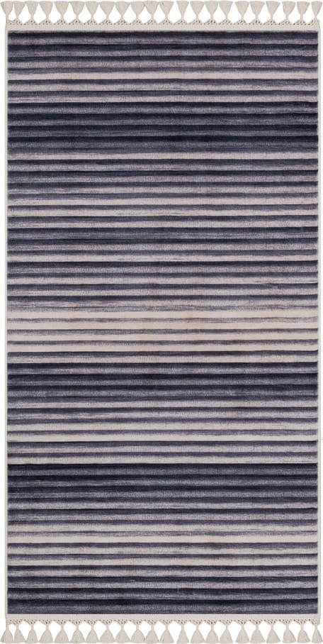 Šedo-béžový pratelný koberec 150x80 cm
