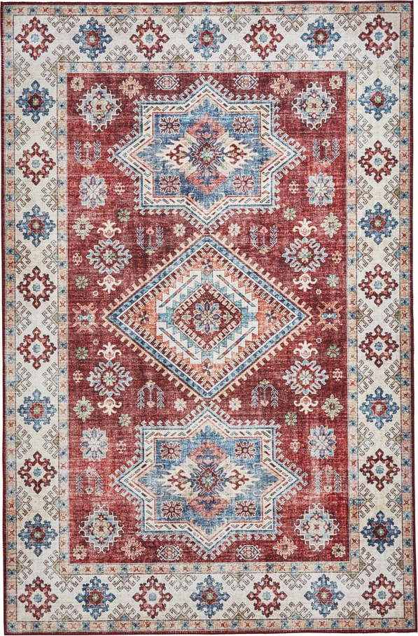 Červený/béžový koberec 230x150 cm Topaz
