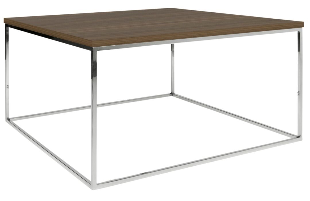 Ořechový konferenční stolek TEMAHOME Gleam II. 75x75