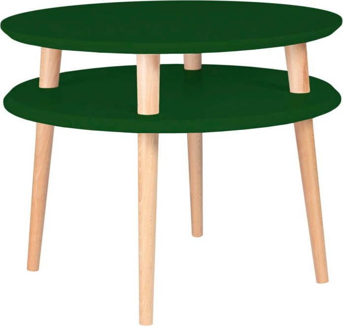 Tmavě zelený konferenční stolek Ragaba