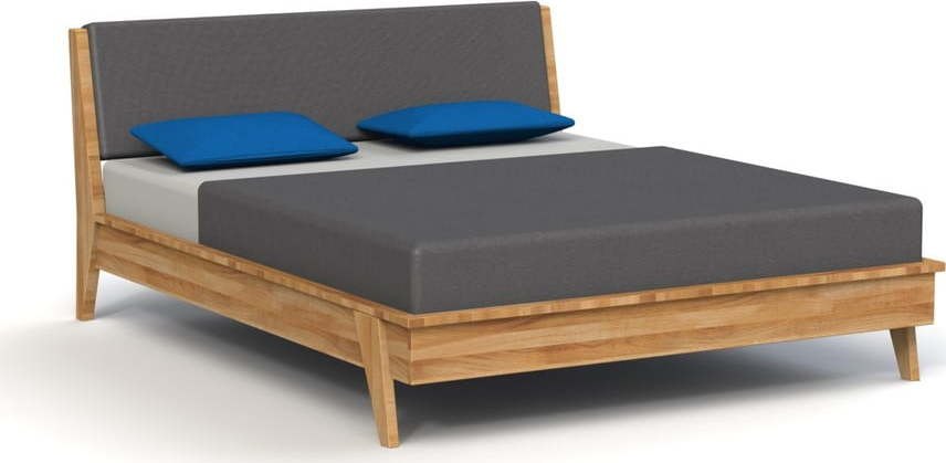 Dvoulůžková postel z dubového dřeva 200x200 cm