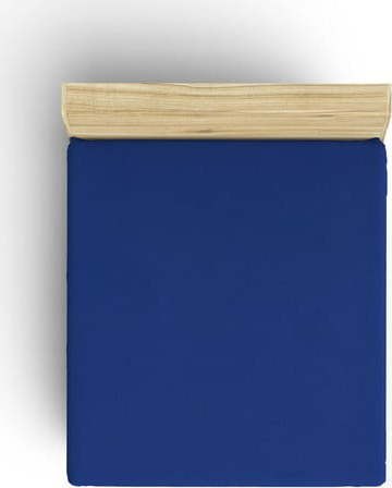 Tmavě modré napínací bavlněné prostěradlo 140x190