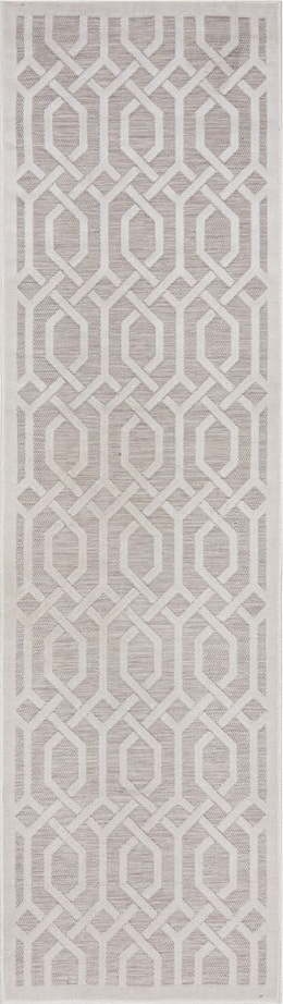 Béžový venkovní koberec běhoun 230x66 cm