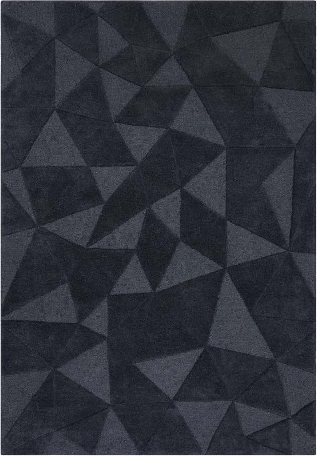 Šedý vlněný koberec 170x120 cm Shard