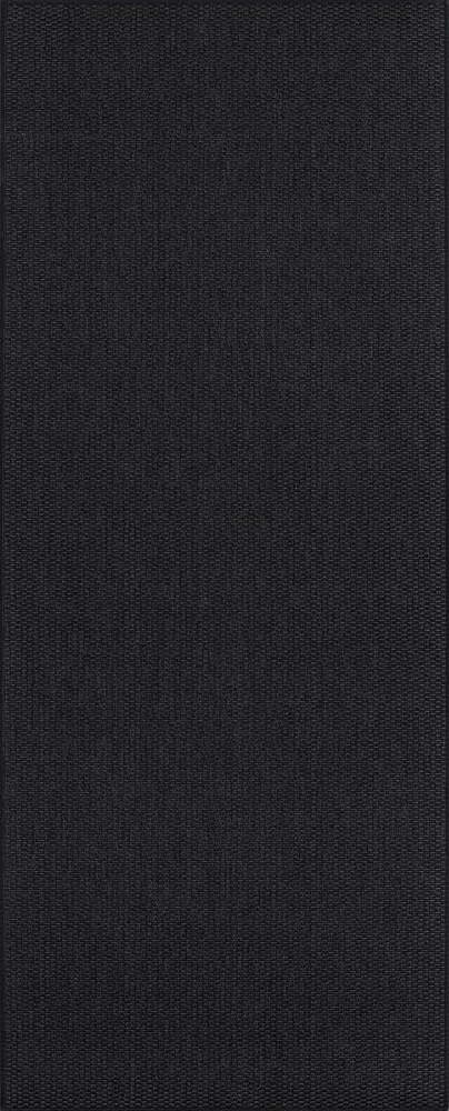Černý koberec běhoun 250x80 cm