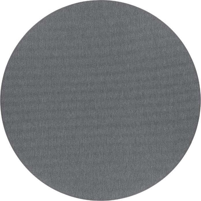 Tmavě šedý kulatý koberec ø 160