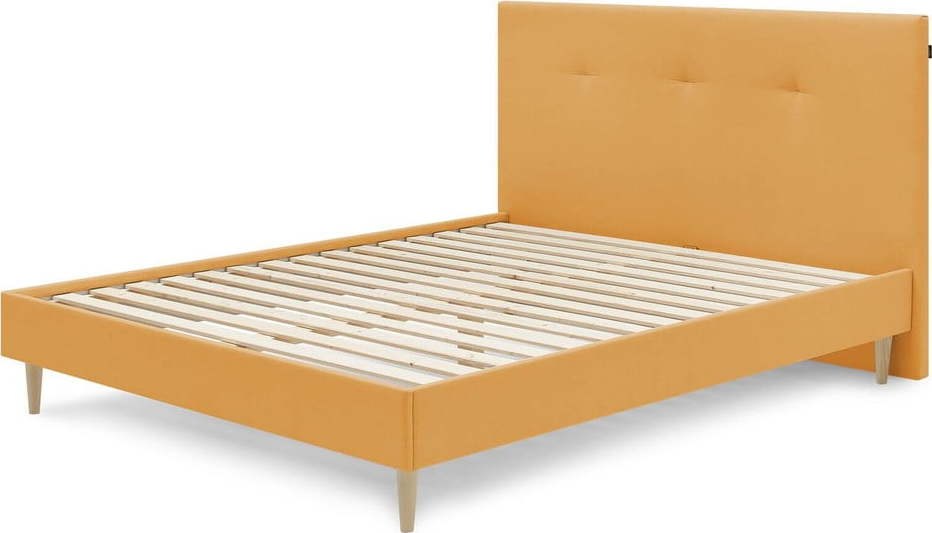 Čalouněná dvoulůžková postel s roštem 160x200 cm v
