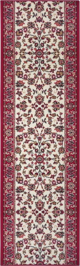 Červený koberec běhoun 300x80 cm Vintage