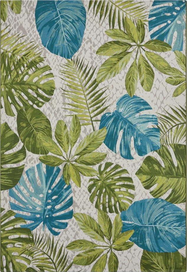 Zeleno-tyrkysový venkovní koberec 285x200 cm Flair
