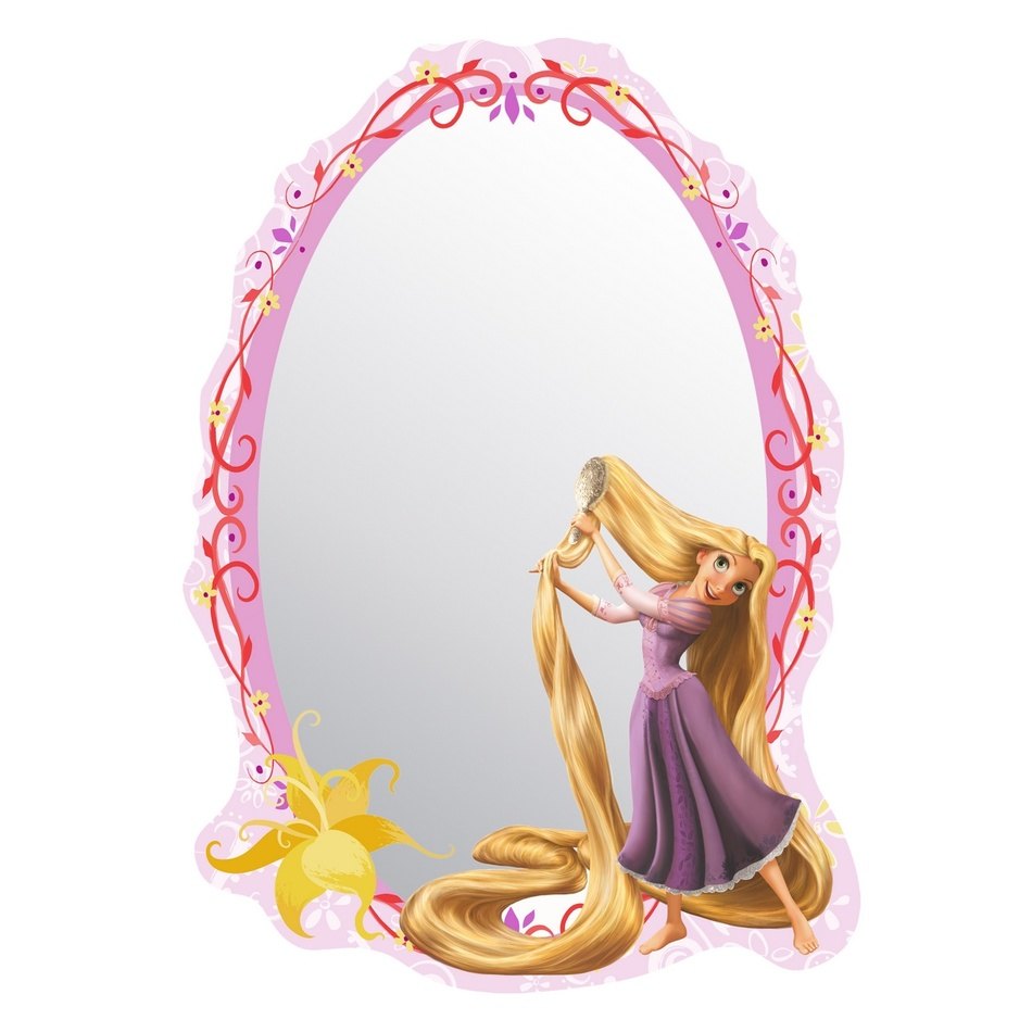 AG Art Samolepicí dětské zrcadlo Rapunzel Princezna