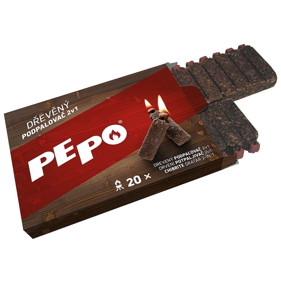 PE-PO Podpalovač 2v1 dřevo