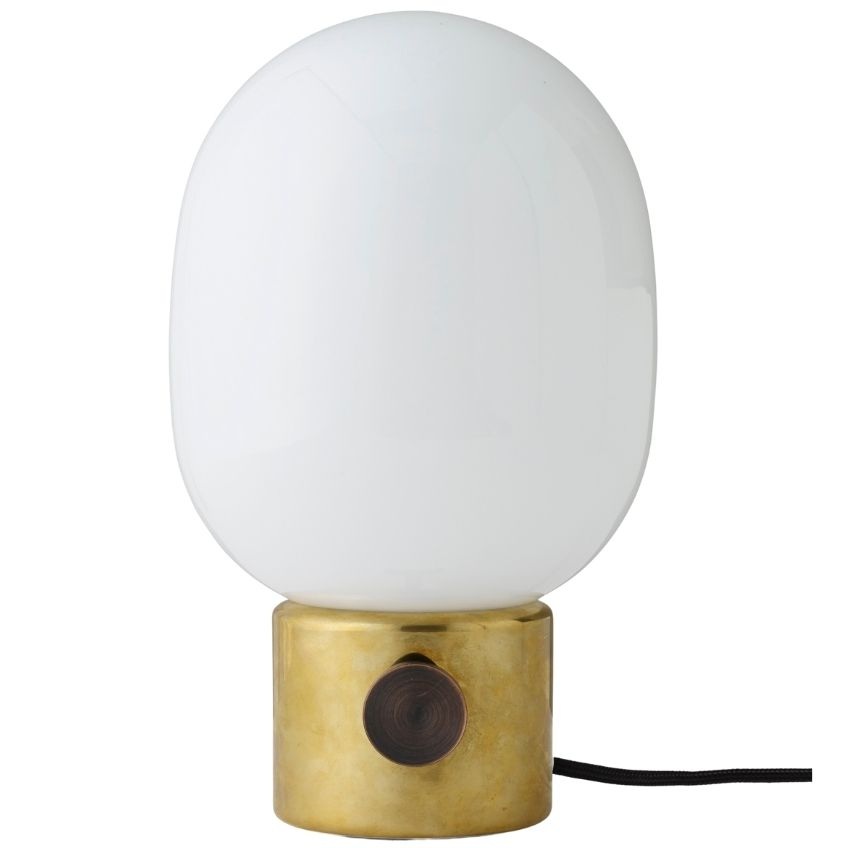 Zlatá metalická kovová stolní lampa AUDO