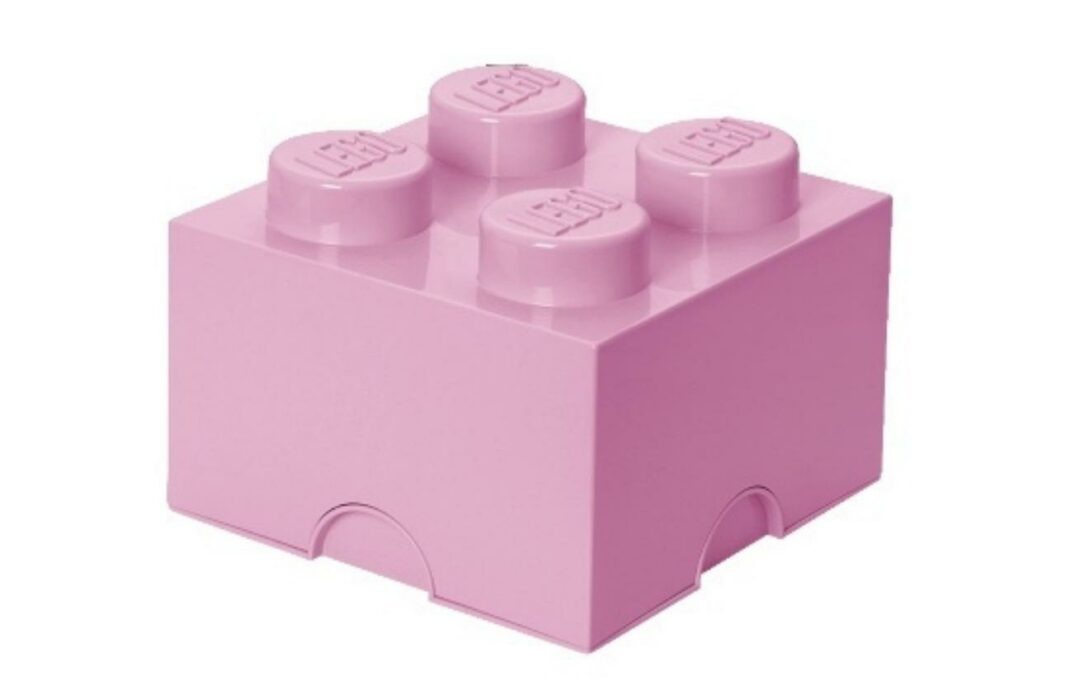 Světle růžový úložný box LEGO® Smart