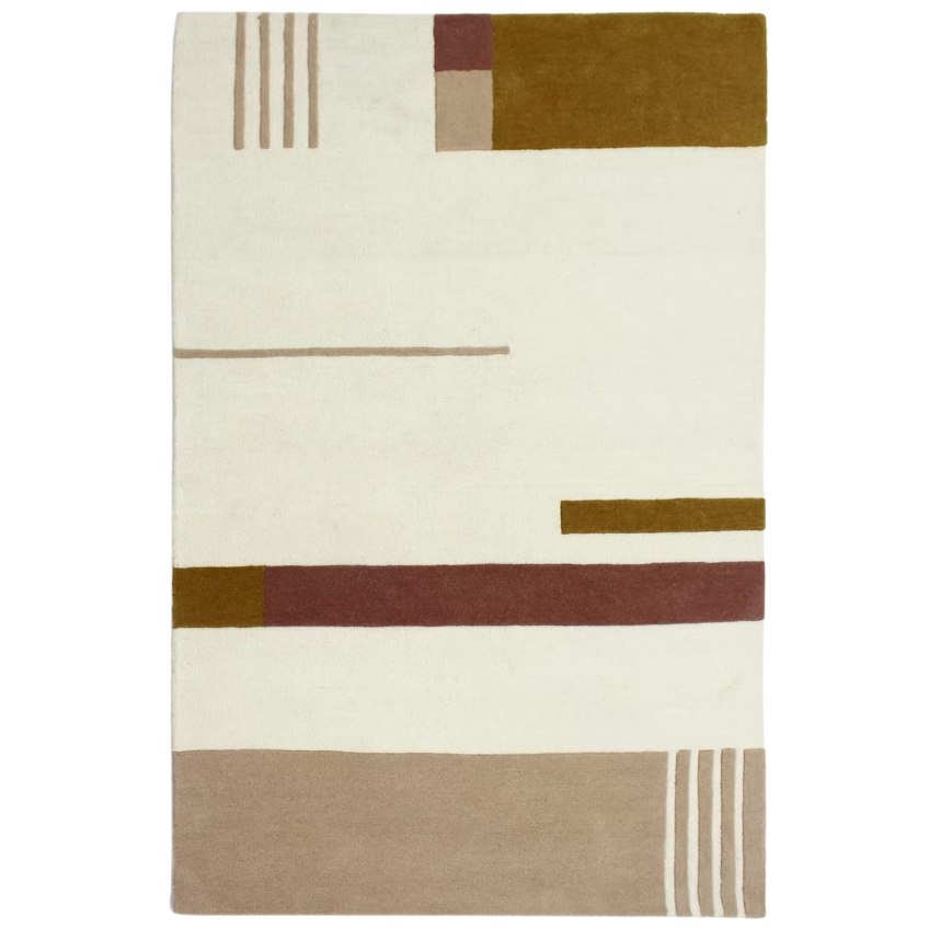 Béžovo-hnědý vlněný koberec Kave Home Cambrils