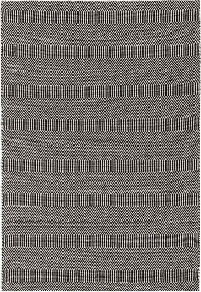 Černý vlněný koberec 100x150 cm Sloan