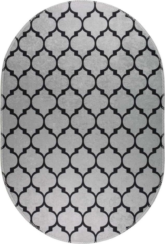 Tmavě šedý pratelný koberec 160x230