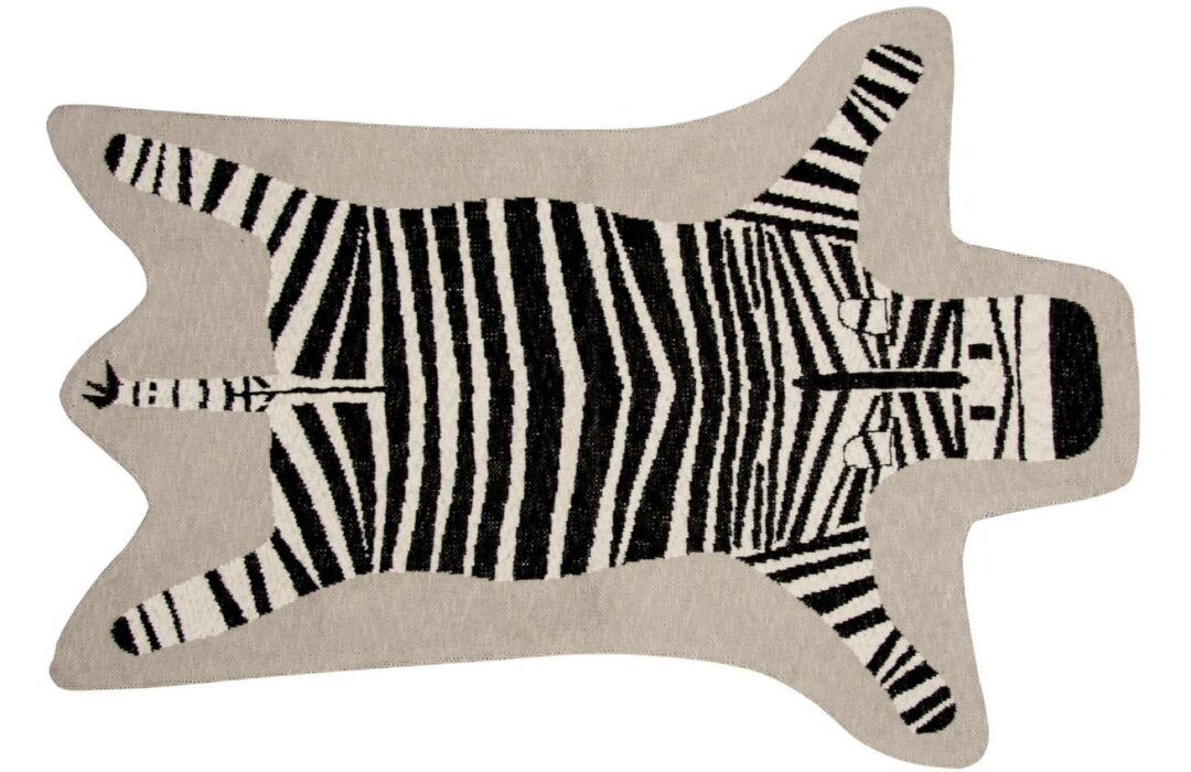 Béžový látkový koberec Quax Zebra 132