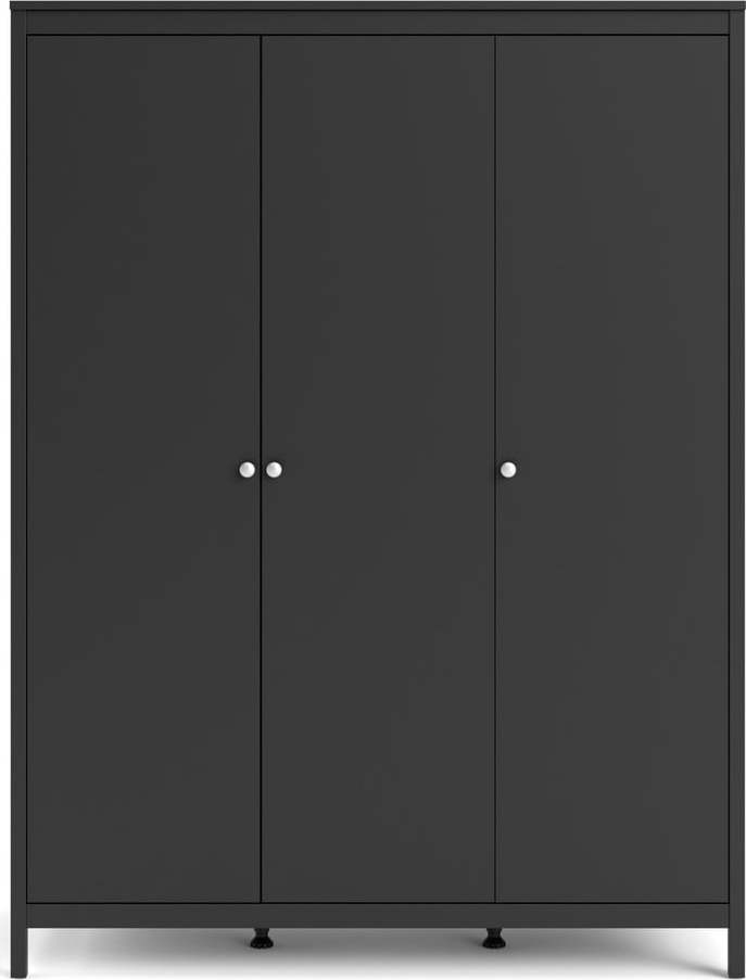 Černá šatní skříň 150x199 cm