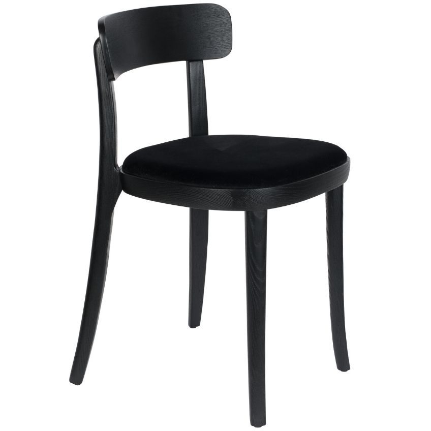 Černá jasanová jídelní židle