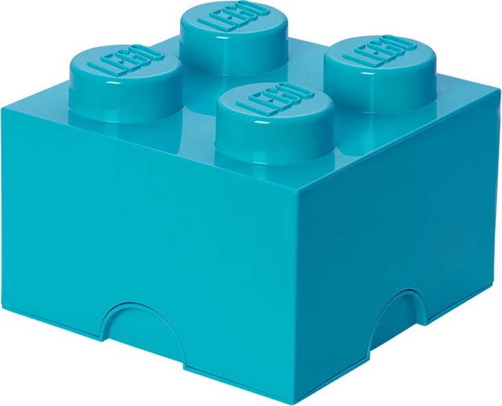 Azurově modrý úložný box