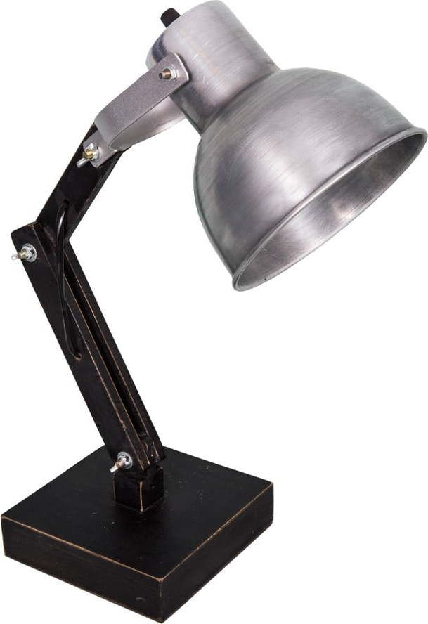 Stolní lampa ve stříbrné barvě (výška 43