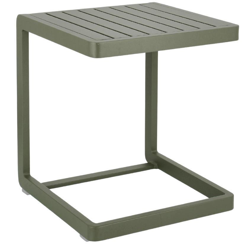 Zelený kovový zahradní odkládací stolek Bizzotto Konnor