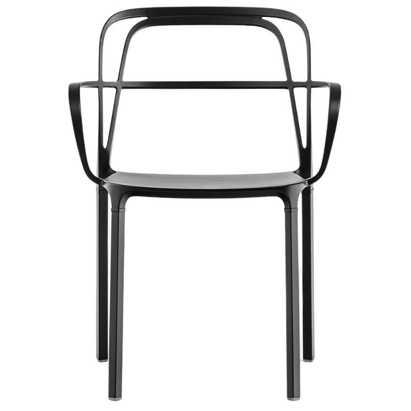 Pedrali Černá kovová jídelní židle