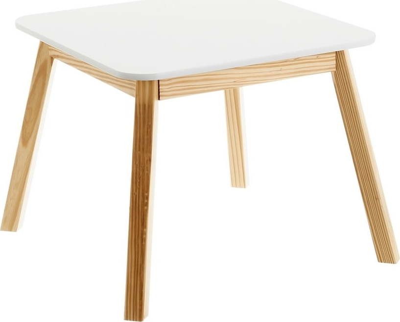 Dětský stolek s bílou deskou 55x55