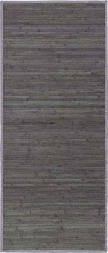 Šedý bambusový koberec běhoun 75x175 cm